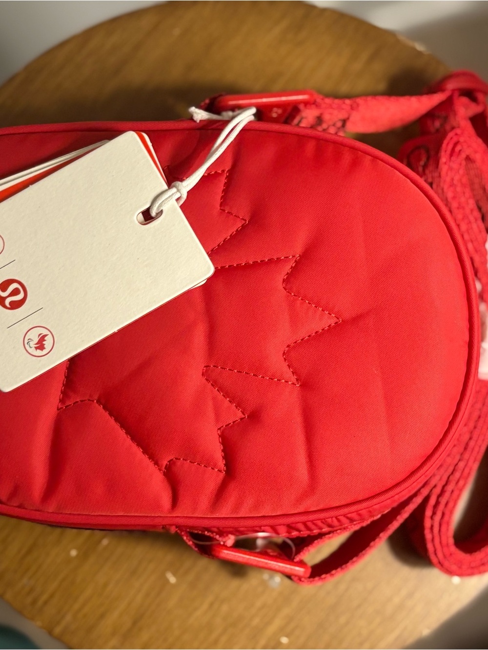 lululemon athletica Red Quilted Mini Crossbody Bag - Picture 4 of 6